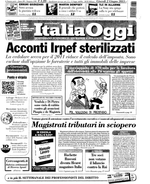 Italia oggi : quotidiano di economia finanza e politica